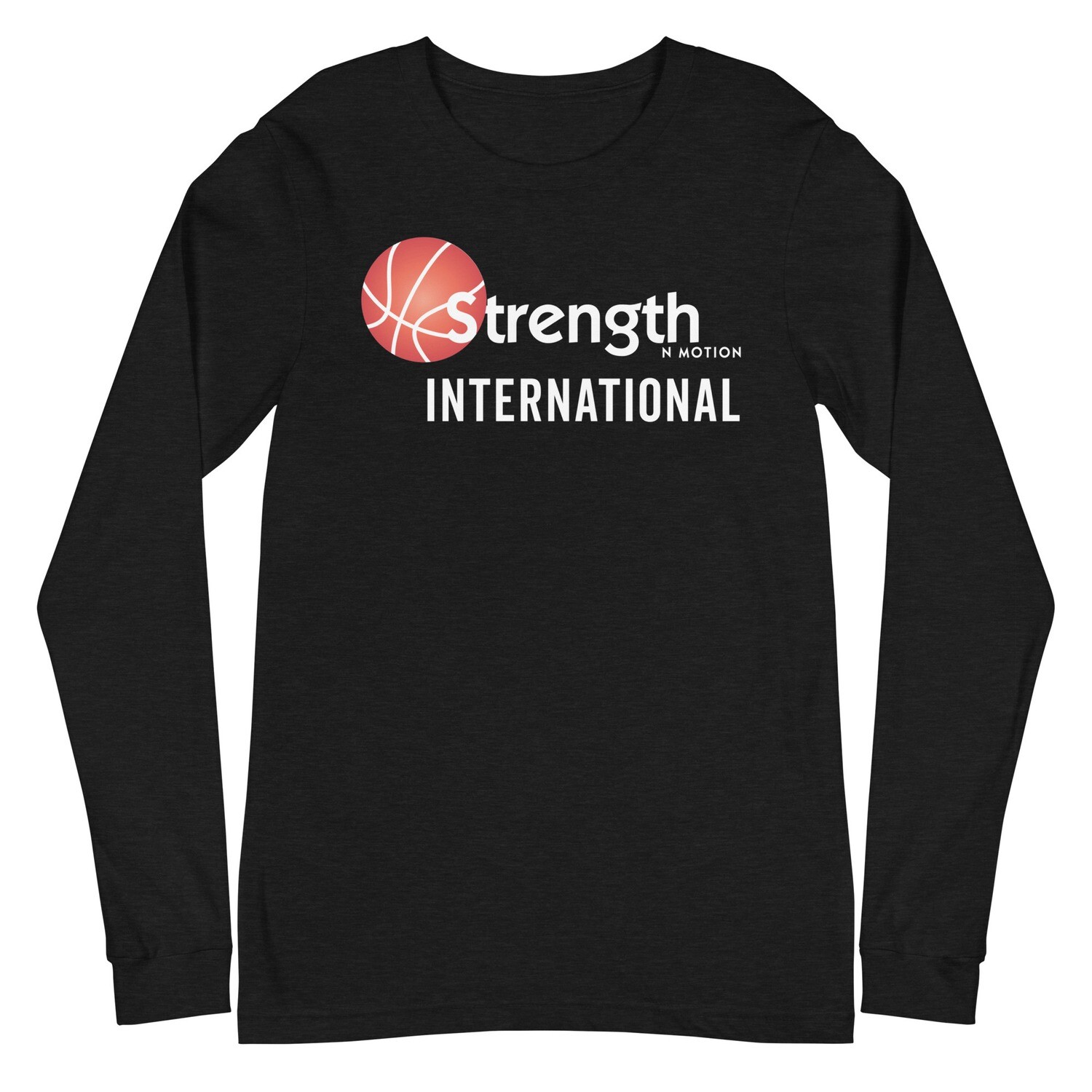 Strength N Motion Long Sleeve Tee | Dark Colors, Color: Black Heather, Size: XS