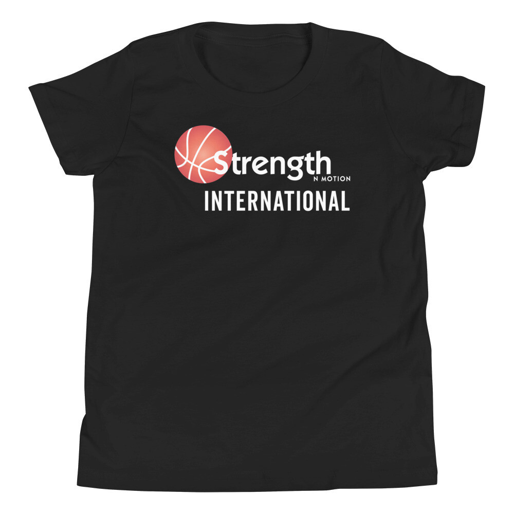Strength N Motion Youth T-Shirt | Dark Colors, Color: Black, Size: S