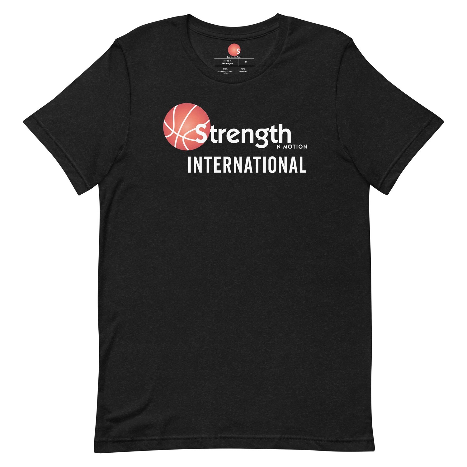 Strength N Motion T-Shirt | Dark Colors, Color: Black Heather, Size: XS