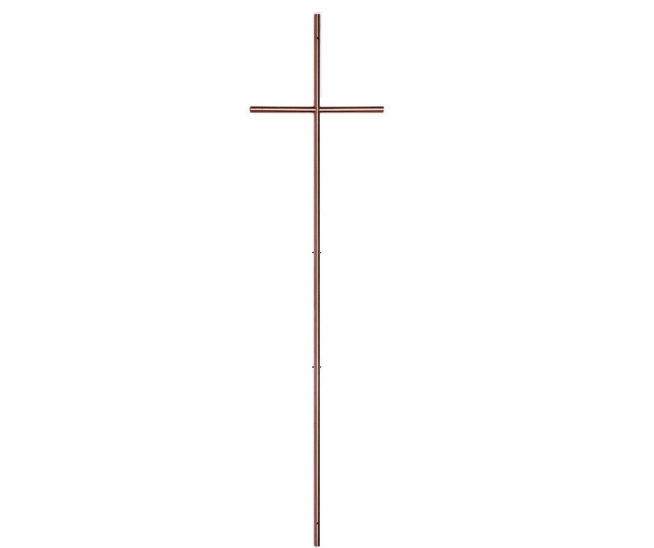 Croix pour cercueil en acier série 451 finition cuivre vintage