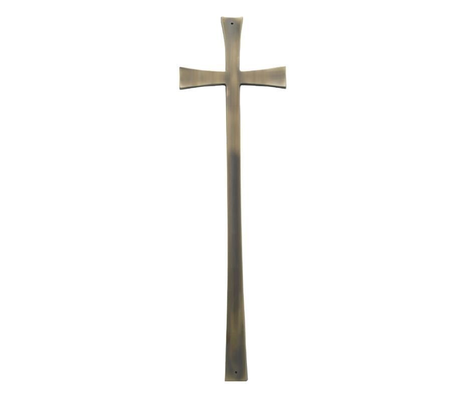 Croix pour cercueil en alliage de zamak série 319 finition laiton vintage