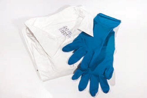 Kit combinaison tyvek et gants haute protection