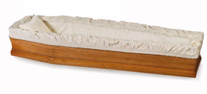 Capiton cartonné en tissu jacquard champagne modèle "Ebe"
