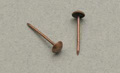 Clou de fixation croix acier finition cuivre