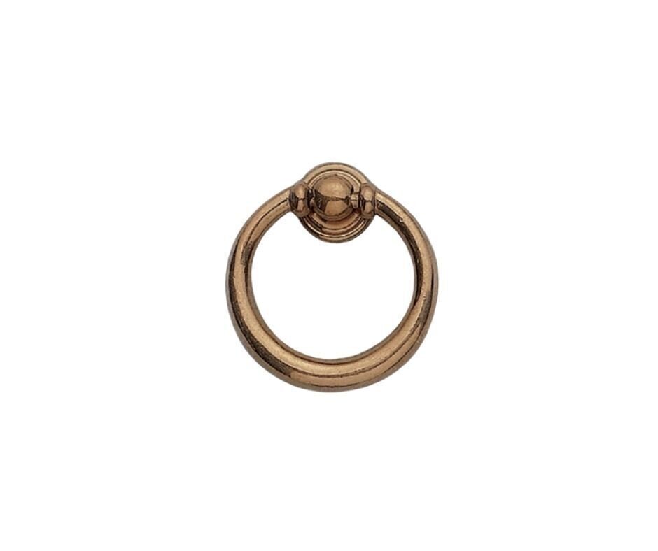 Couvercle en alliage Zamak anneau de levage finition laiton vintage