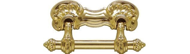 Manche en aluminium Chios finition laiton poli