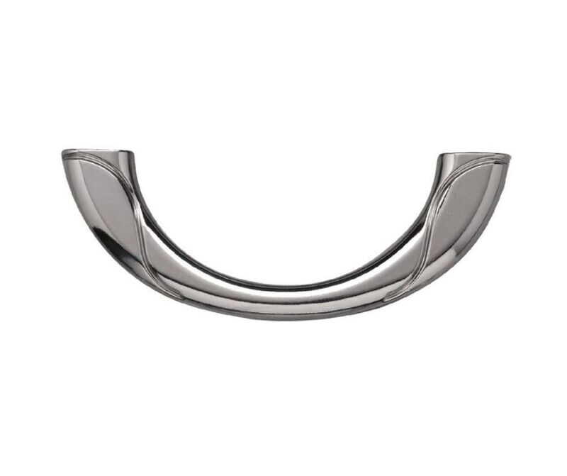 Naxos zamak manche en alliage semi lunaire finition nickel