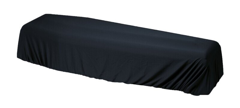 Housse de protection pour cercueil en tissu lisse