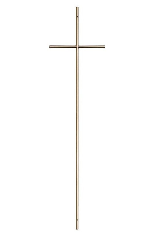 Croix pour cercueil en acier série 451 finition laiton poli
