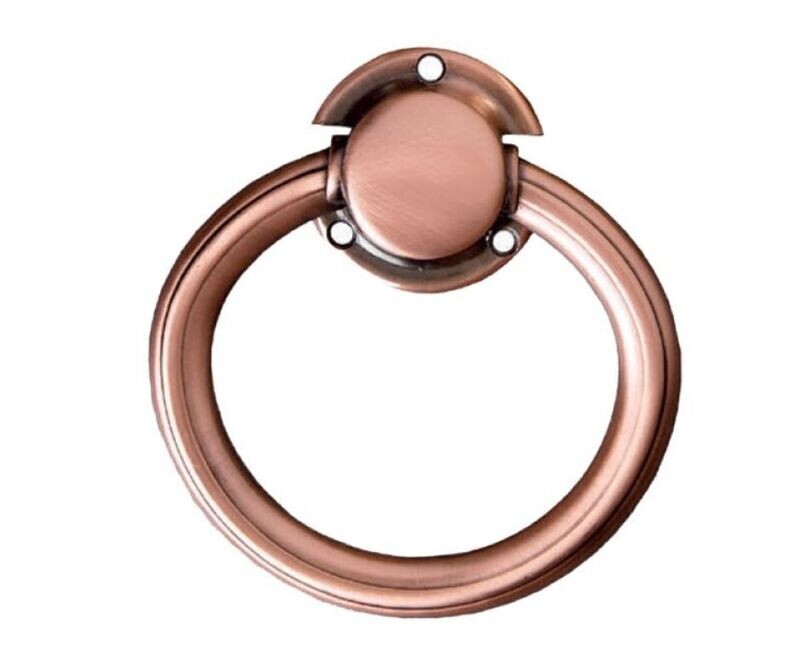 Bague Epsilon zamak manche alliage finition cuivre vintage