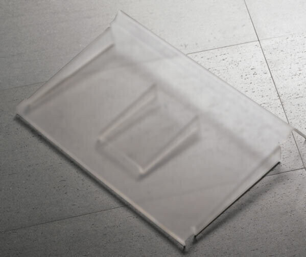 Support de cercueil en plexiglas satiné