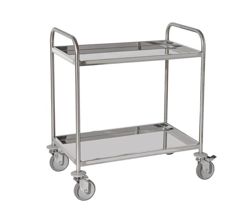 Chariot de service avec 2 étagères