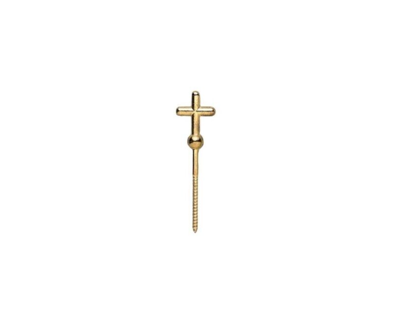 Vis en acier à mini tête cruciforme en zamak finition laiton poli