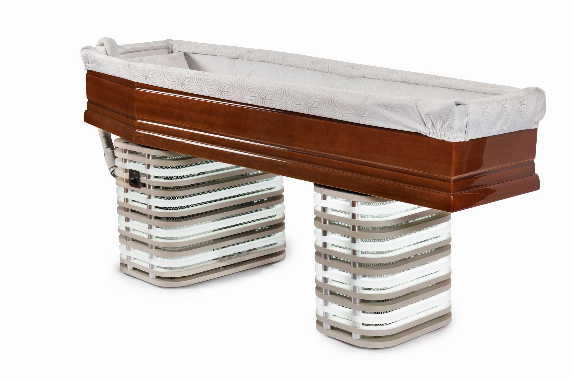 Ibernsmart en bois finition Écru avec led