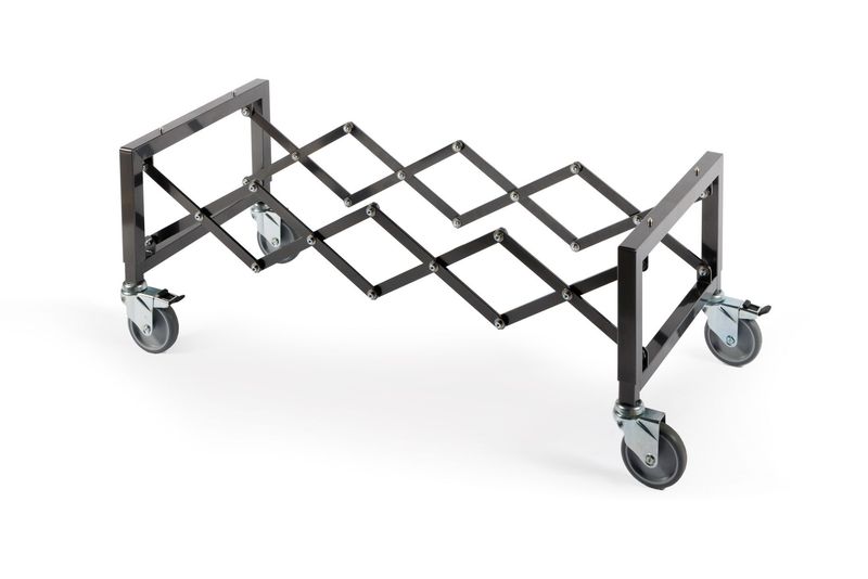 Chariot porte-cercueil extensible à hauteur réduite Chariot porte-cercueil extensible à hauteur réduite