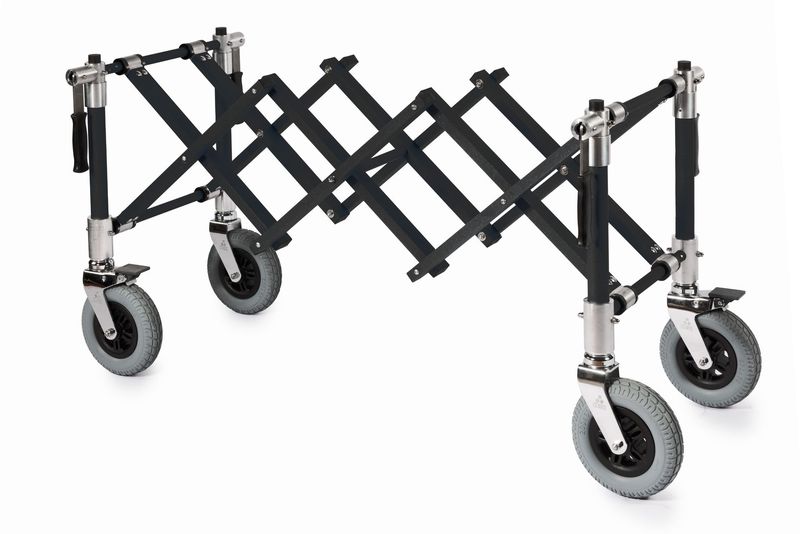 Chariot porte-cercueil extensible – Anthracite Chariot porte-cercueil extensible – Anthracite