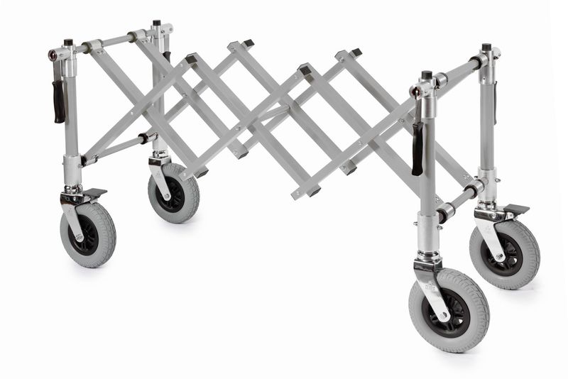 Chariot porte-cercueil extensible – Argent Chariot porte-cercueil extensible – Argent