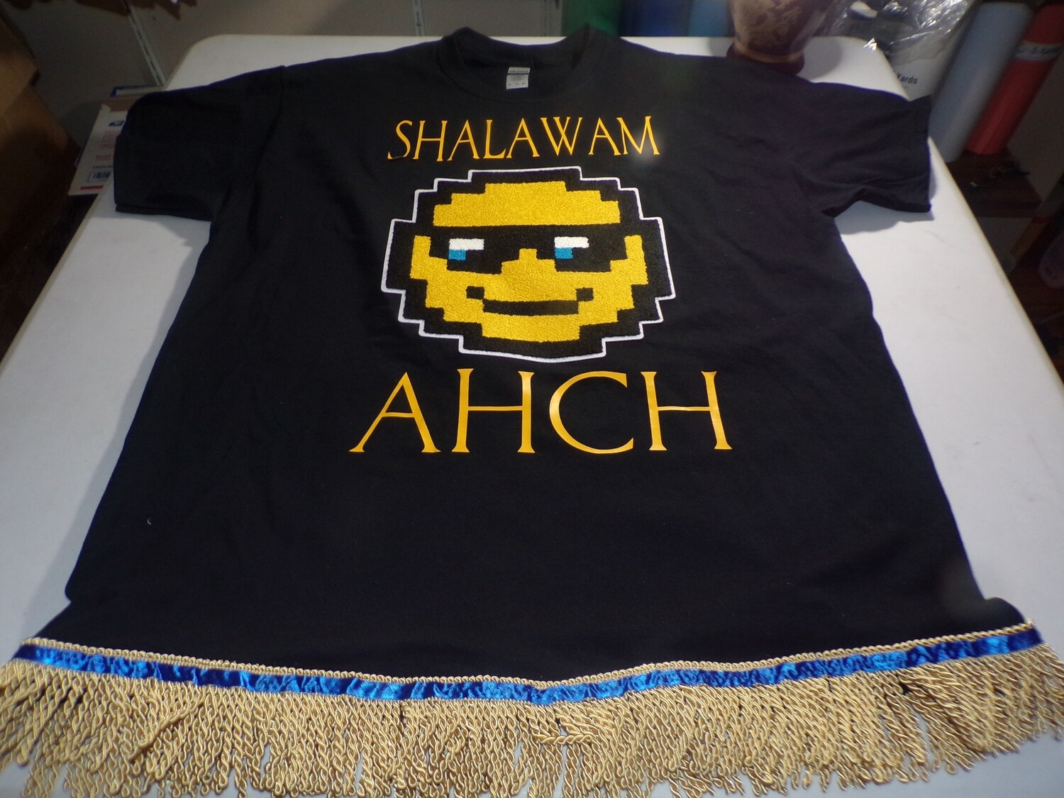 Shalawam Ahch Black w/Gold Fringes