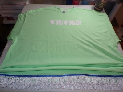 The Tribe of Ephriam Mint Green/White Fringes