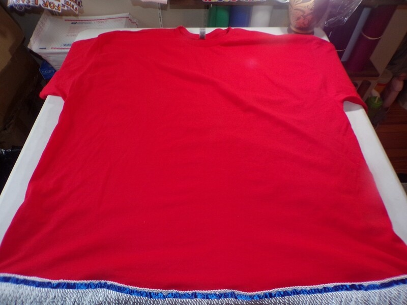 Solid Red White Fringes