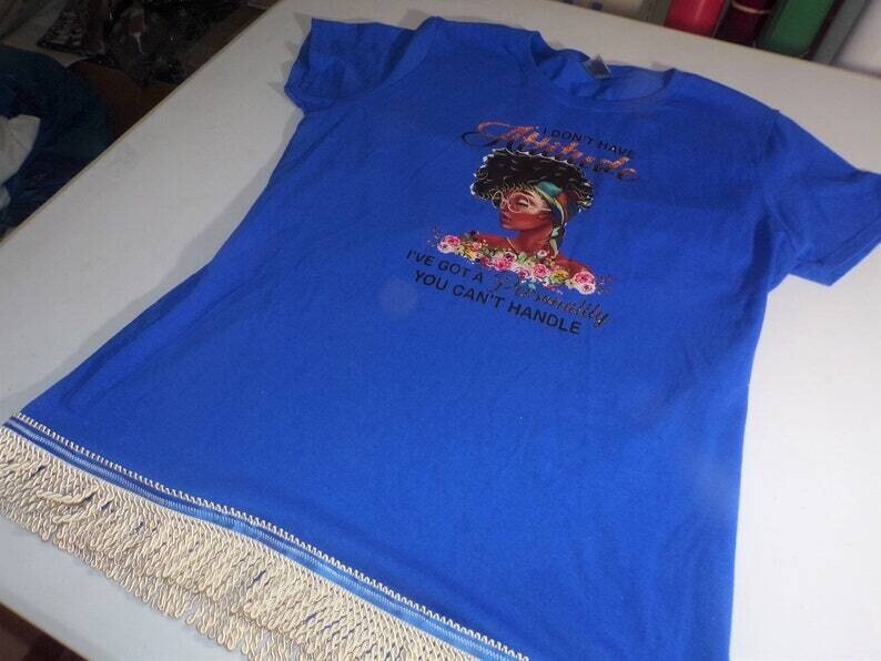 I Don&#39;t Have An Attitude I&#39;ve Got a Personality You Can&#39;t Handle Royal Blue