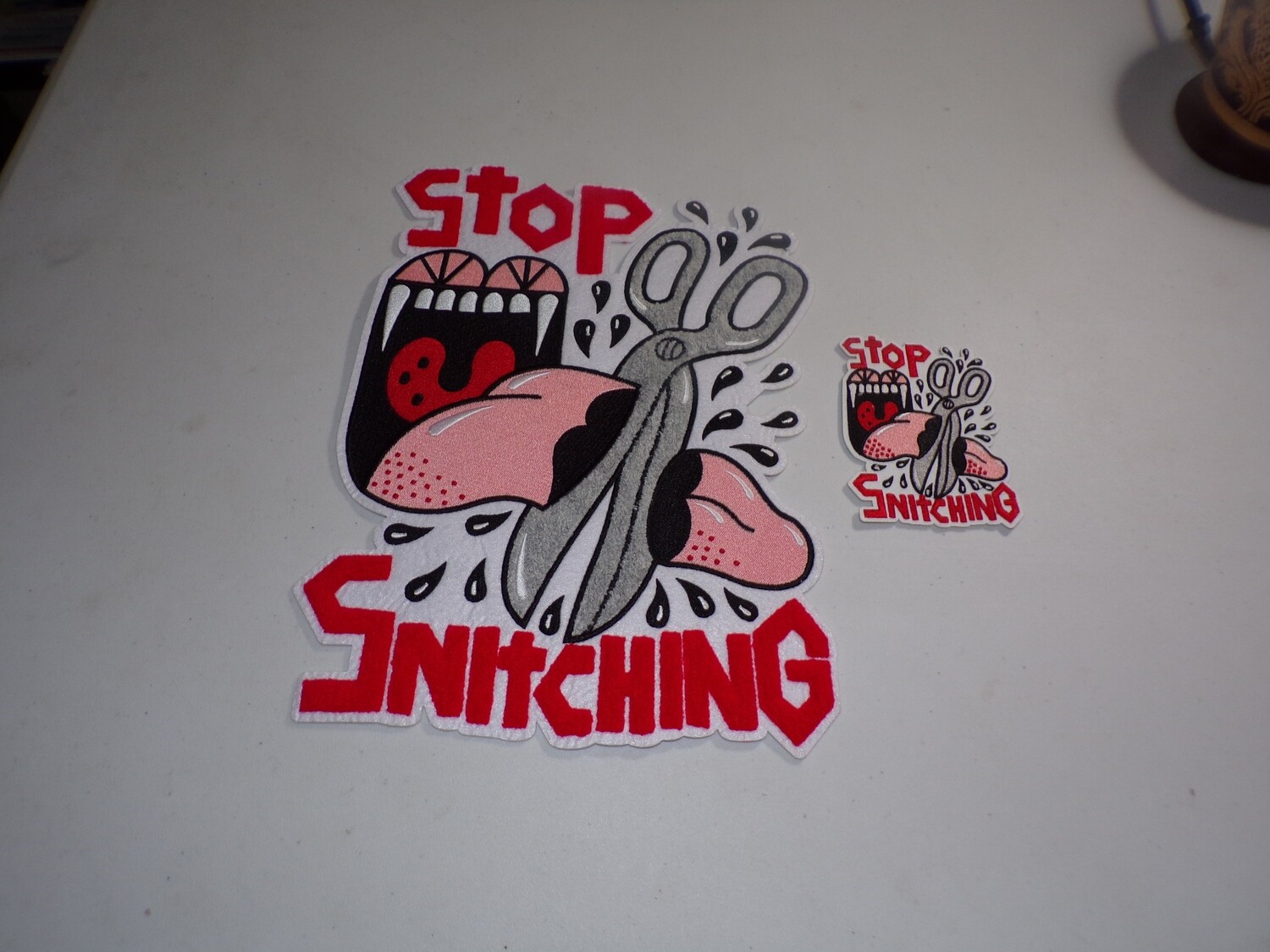 Exclusive Stop Snitching Patch Set (Scissors)