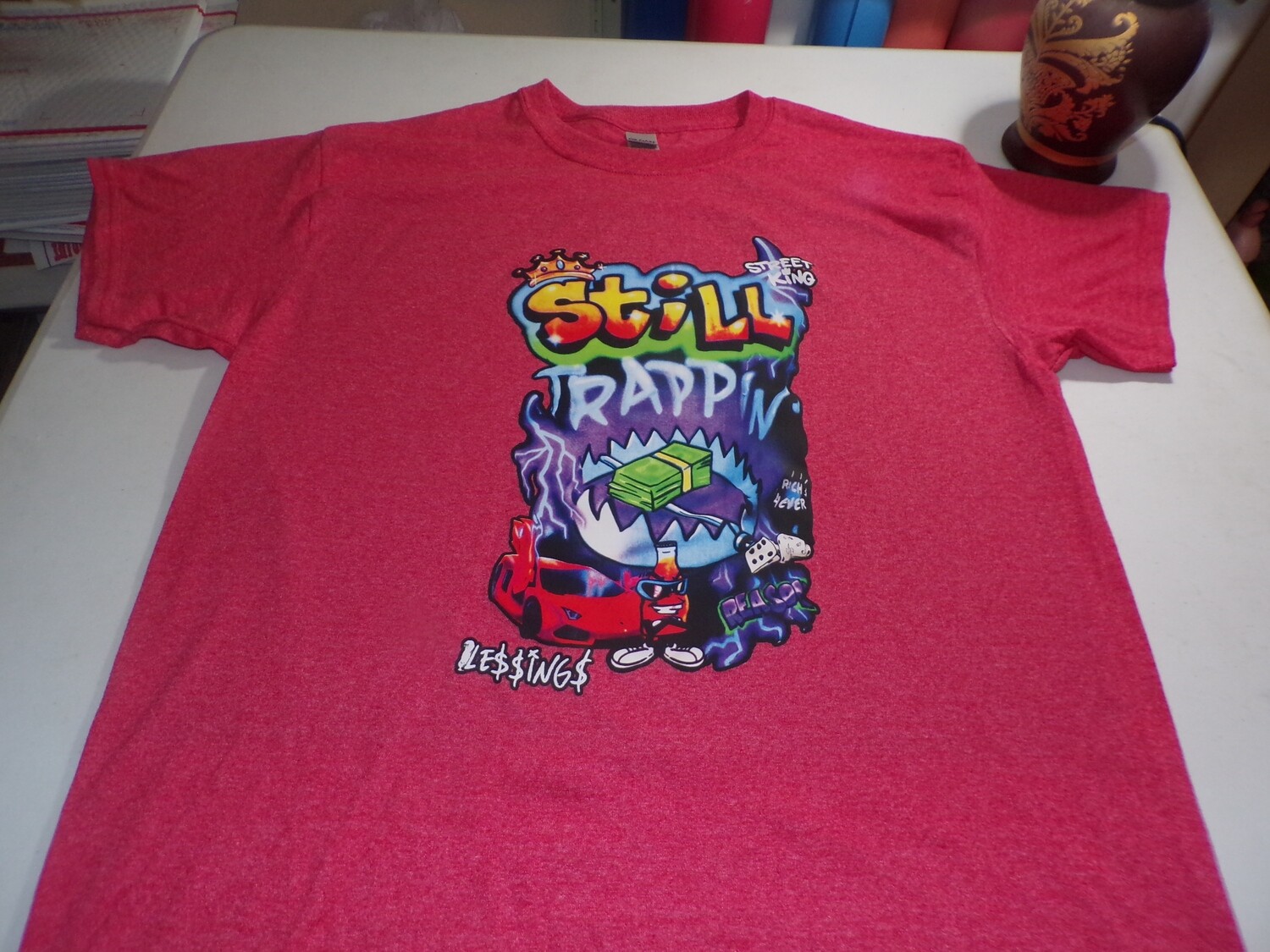 Still Trappin (Heather Red)