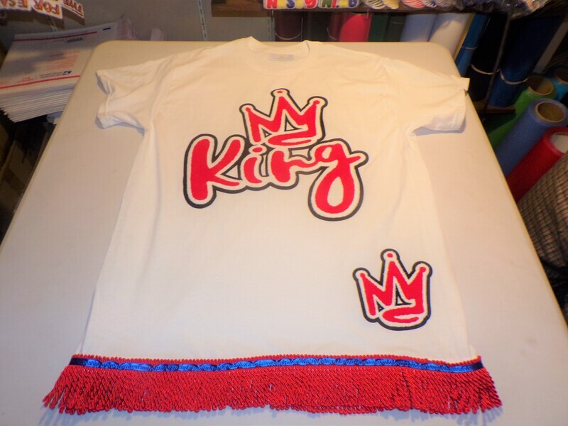 Exclusive King Patch Red Fringes