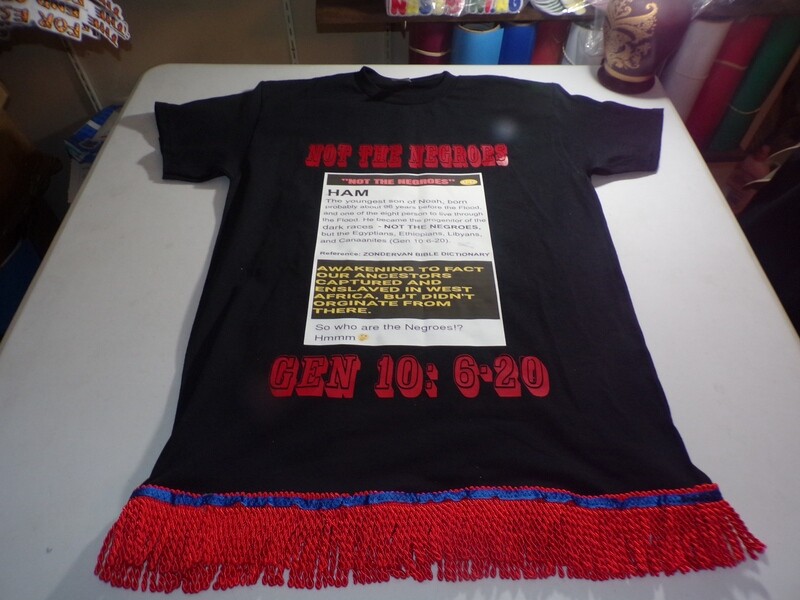 Yō Ham Not The Negroes Gen 10 6:20 Black Shirt