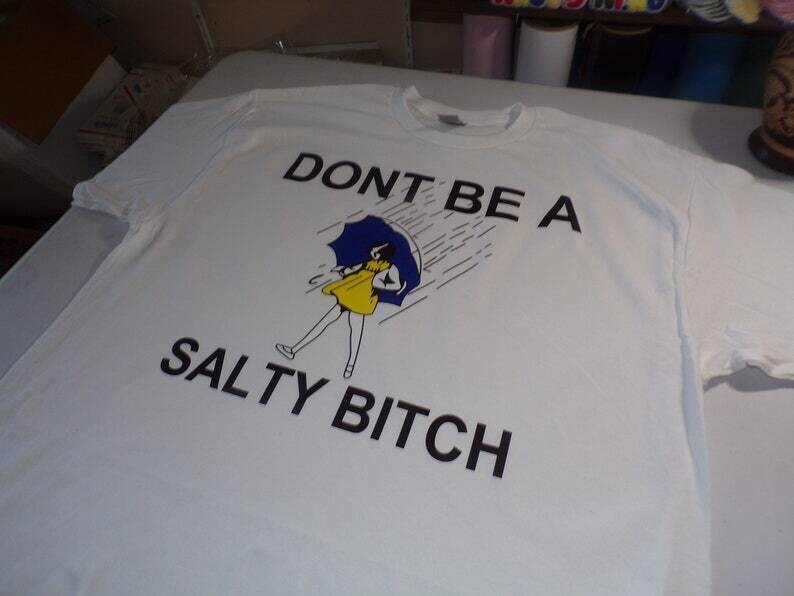 Don't Be A Salty Bitch Black Fringes