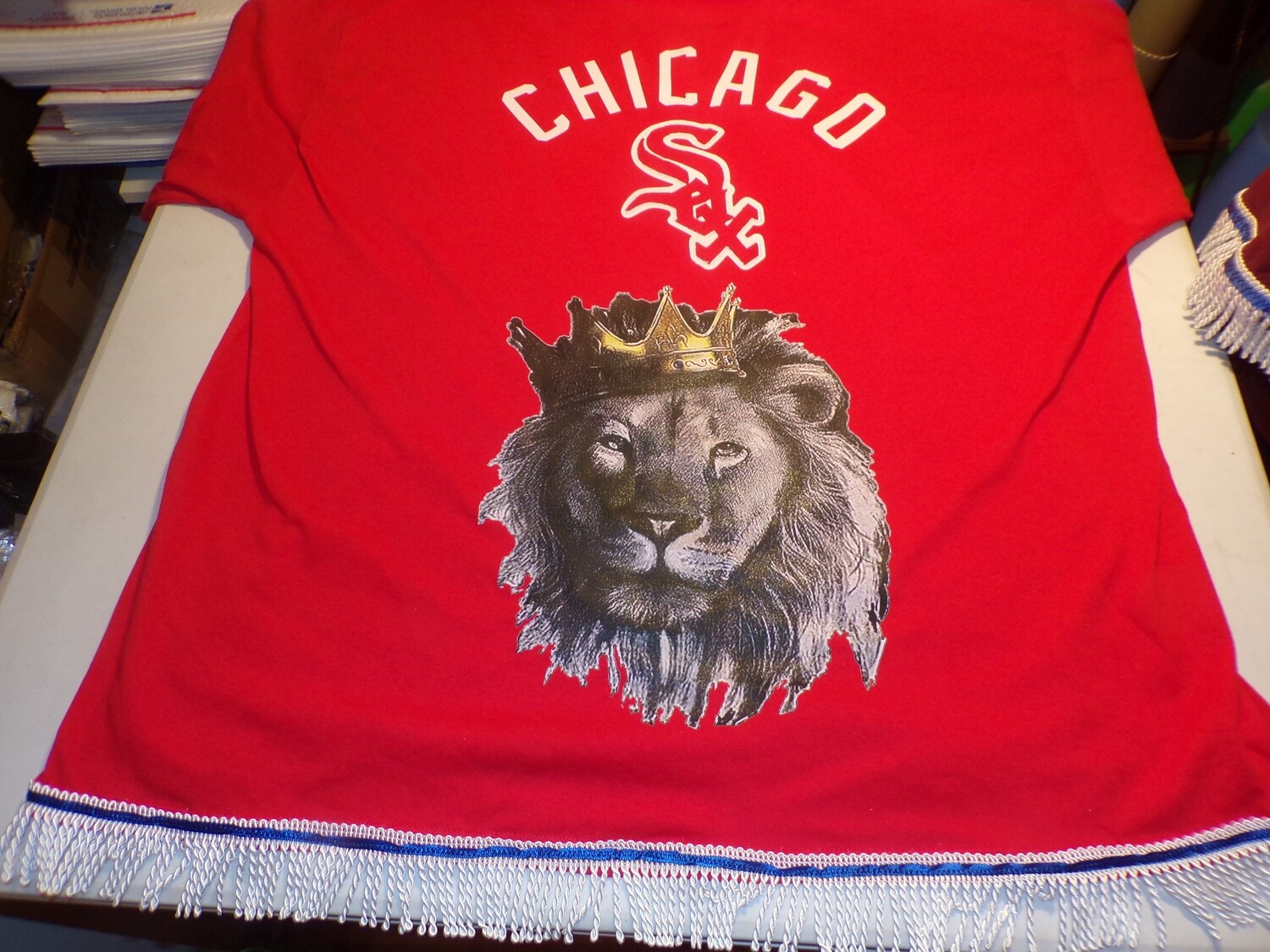 Chicago White Sox/Lion of Judah White Fringes