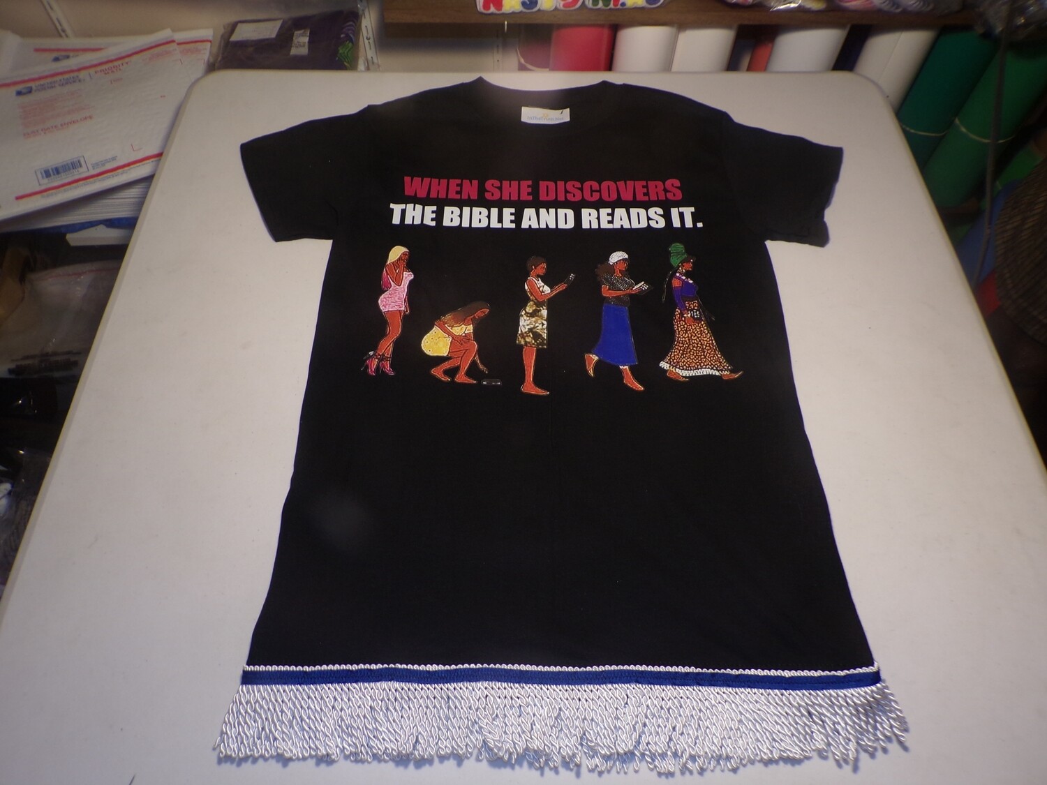 In The Truth When She Discovers The Bible and Reads It