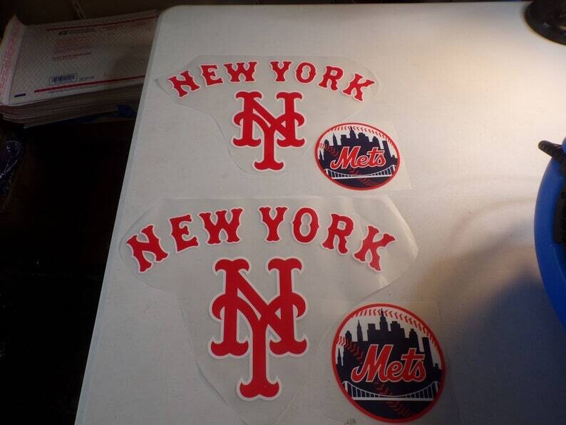 New York Mets 2 pc Iron On Hot Stamps Limited Time