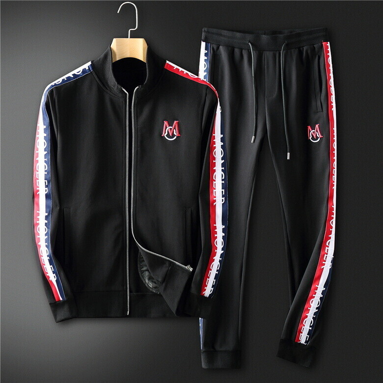 Moncler Sweat Suits Black/Red/White