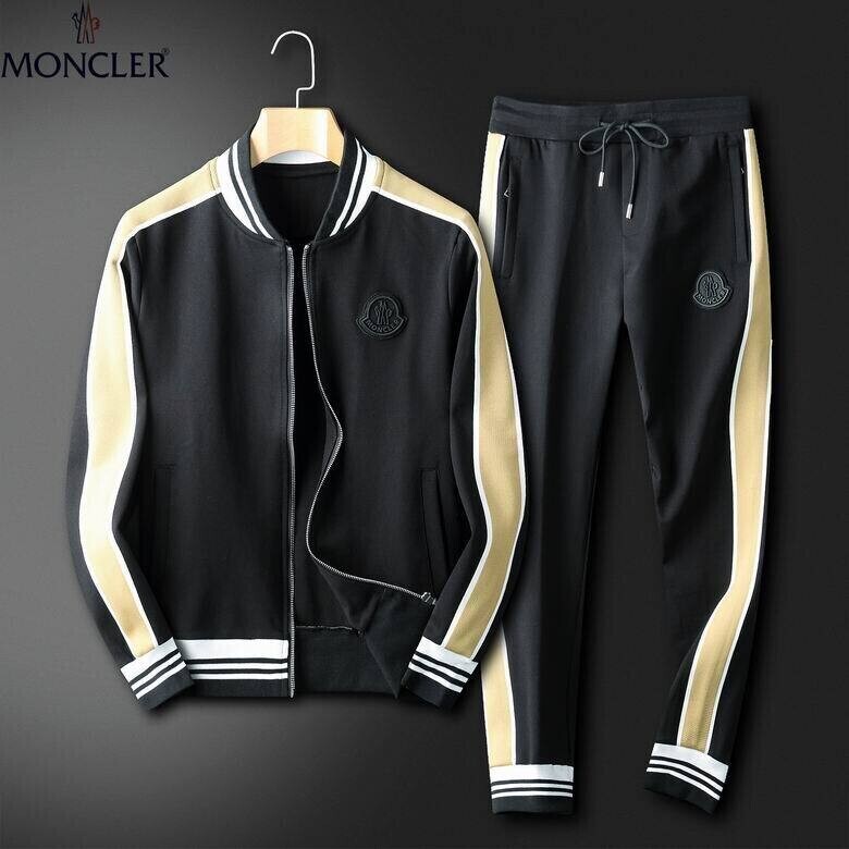 Moncler Sweat Suits Black/Tan