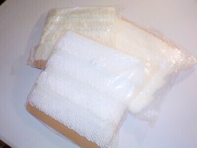 12 Yard Value Pack / 2.5 Inch Bullion Fringe Trim / Style# EF25 Color: White / 36 Ft / 10.973 Meters