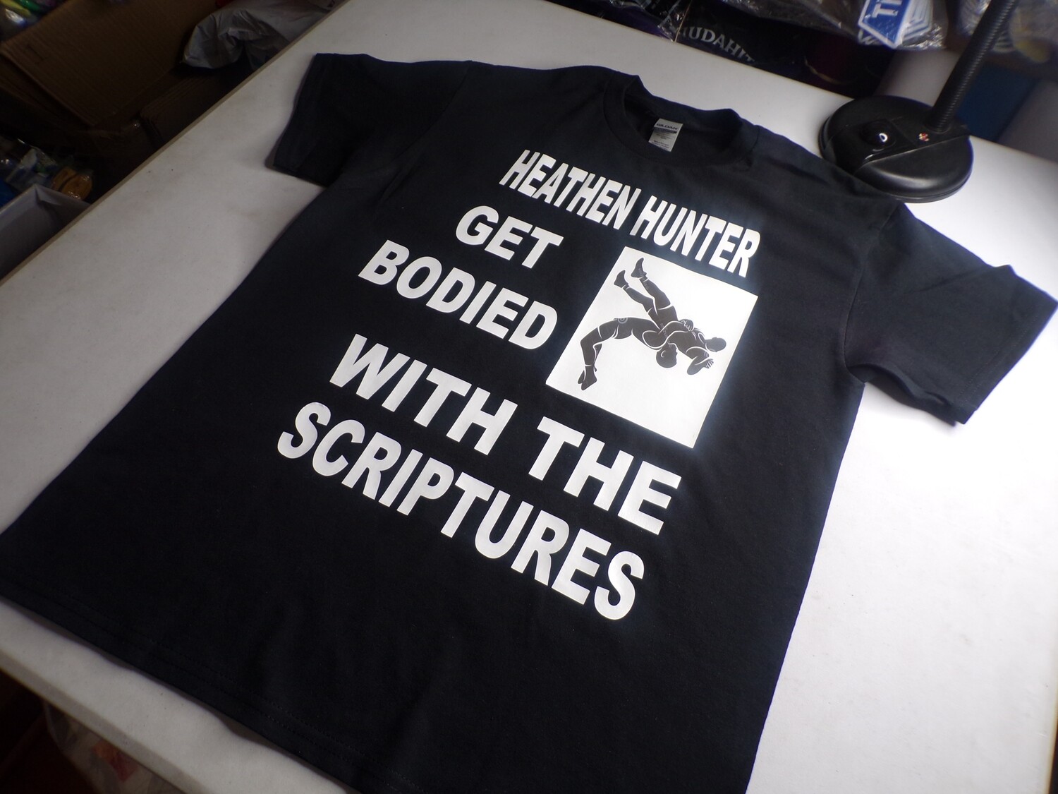 Heathen Hunter Get Bodied With The Scriptures White Fringes
