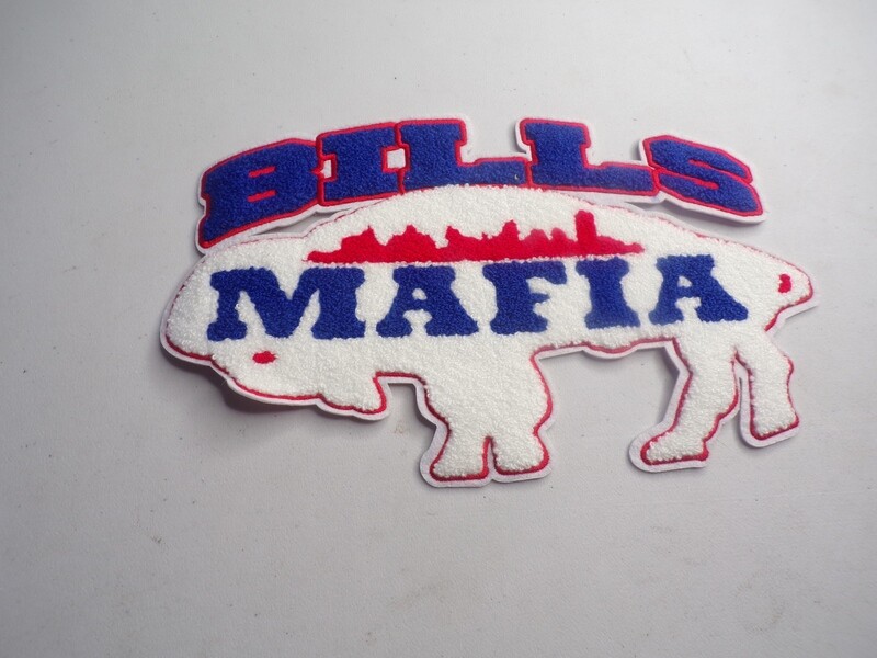 Exclusive Bills Mafia White Stitch Work Iron on Patch 10x6 inch