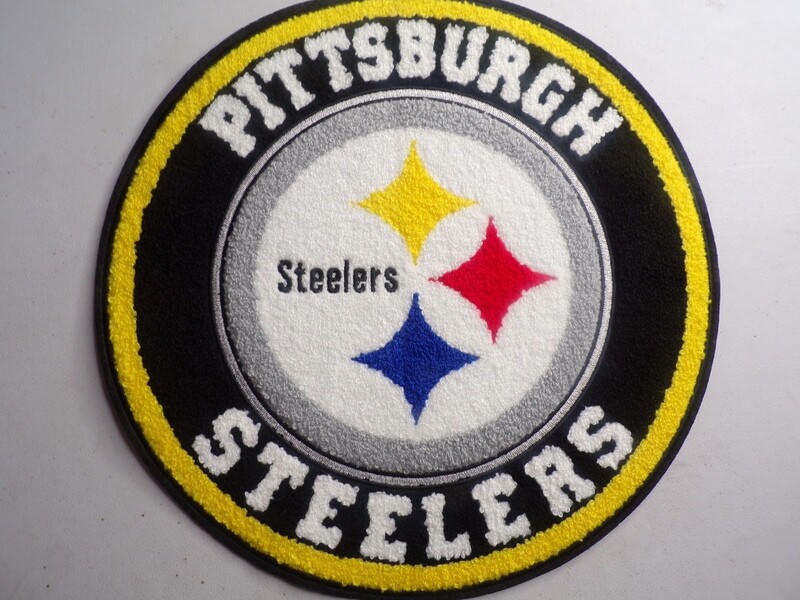 Exclusive Pittsburgh Steelers Stitch Work Iron on Patch 11 inch