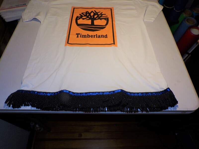 Timberland W/Black Fringes