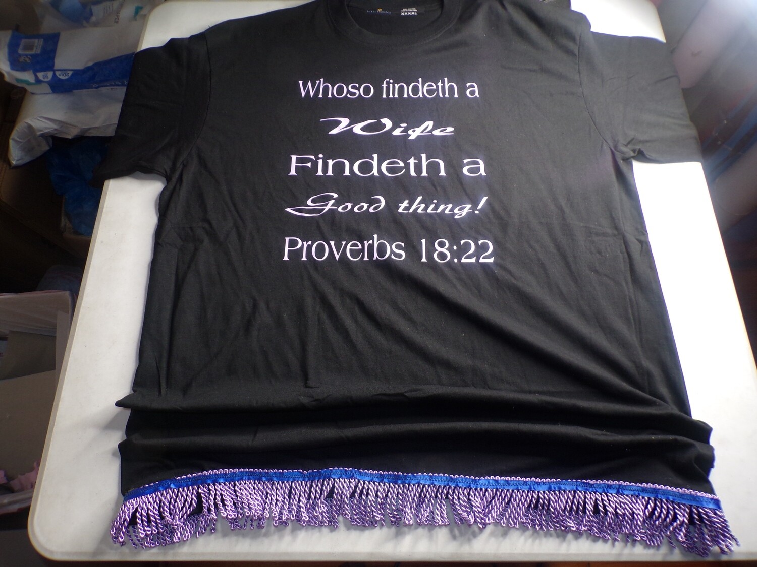 Whoso Findeth a Wife Findeth A Good Thing Proverbs 18:22 Light Purple Writing