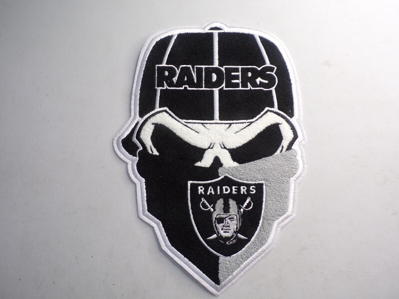 Exclusive Raiders Stitch Work Iron On Patch 12x5 inch