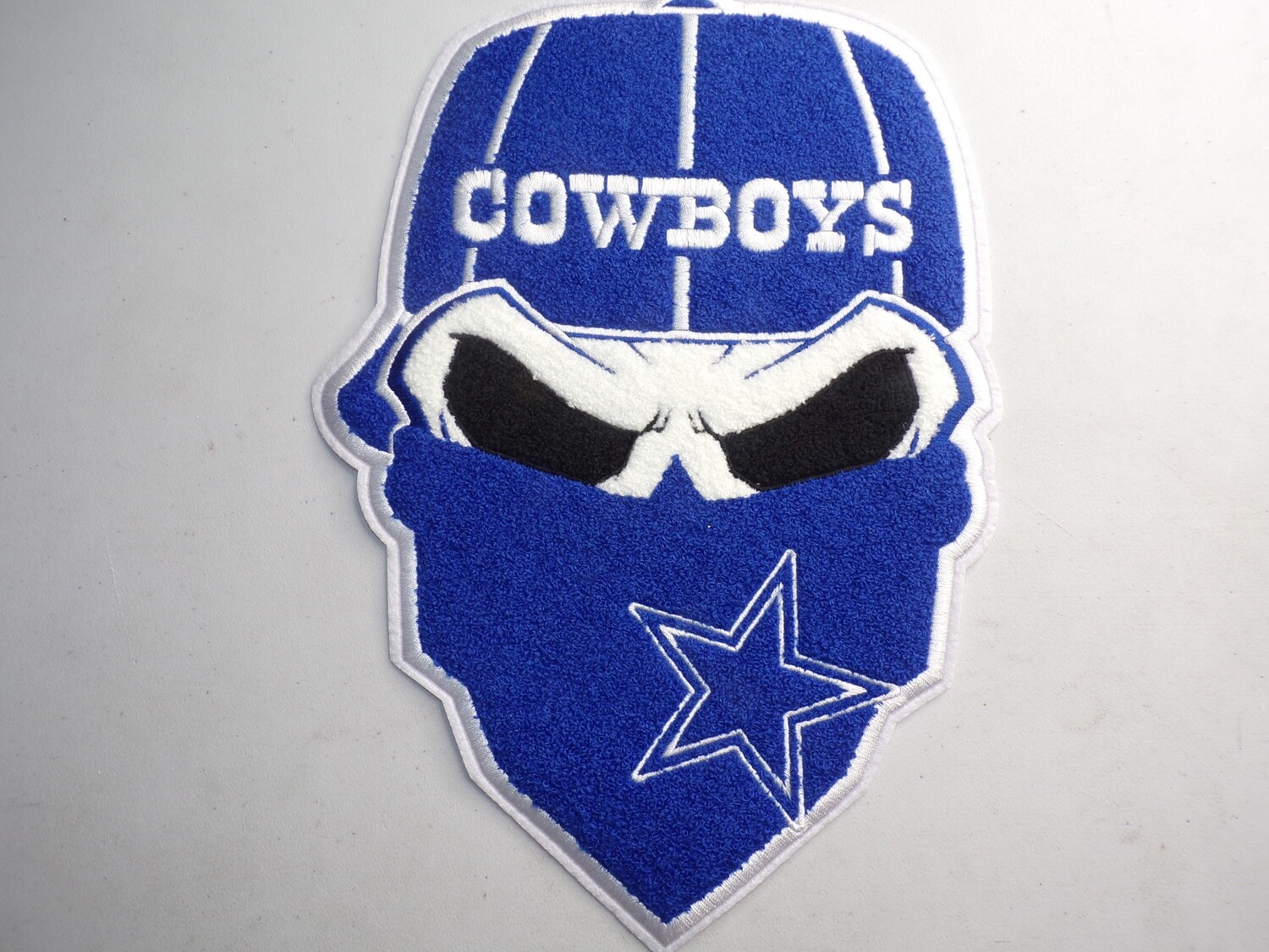 Exclusive Dallas Cowboys Stitch Work Iron On Patch 12x5 inch