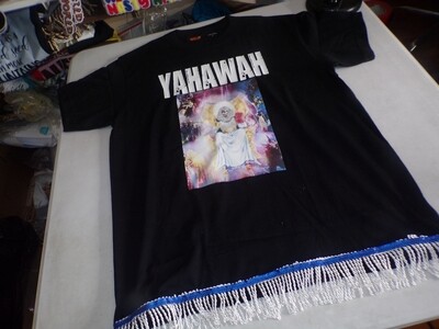 Yahawah Black Shirt White Fringes