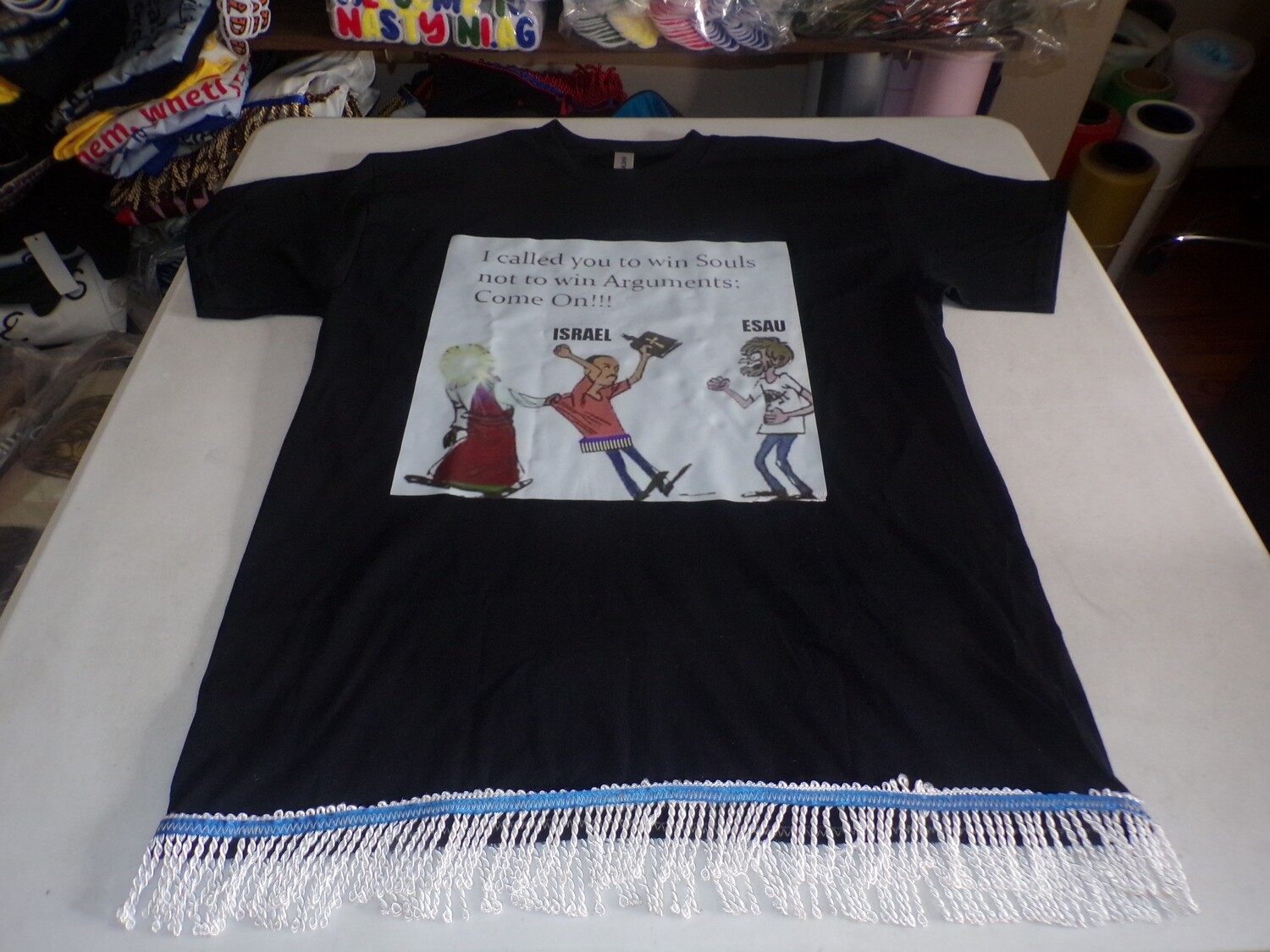 I Called You To Win Souls Not To Win Arguments: Come On Black Tee White Fringes