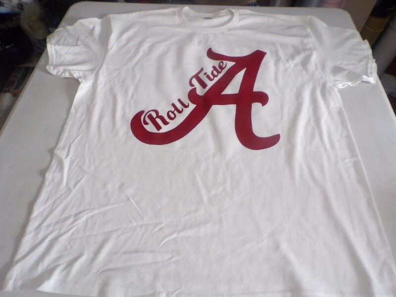 Roll Tide Alabama White Tee