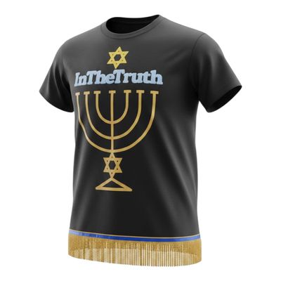 Inthetruth Menorah front 12 back gold