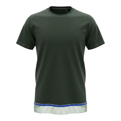 Solid Forest Green Gildan Black Fringes