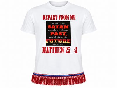 Depart From Me The Next Time Satan Reminds You Matthew 25:41 White