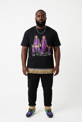 They Fear This Shalawam Family Black Tee Gold Fringes